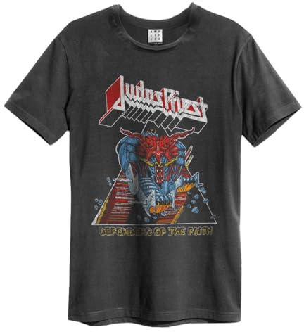 Amplified Defenders of The Faith T-shirt Judas Priest adulte unisexe (M) (Charbon)
