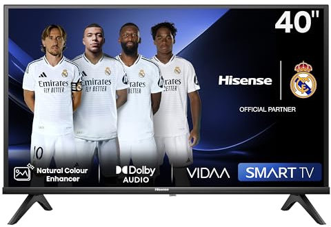 Hisense TV 40 Full HD 40A4N, Smart TV VIDAA U7, Game Mode, Works with Alexa, Tuner DVB-T2/S2 HEVC 10, lativù, 40'', 2024 LED