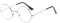 TECH-LINE-DIRECT FASHION ACCESSORIES Round Metal Eyeglasses Unisex Retro Clear Lens Glasses/Frames Ultra Light for Kid/Children/Teens (Silver Frame + Clear Lens)