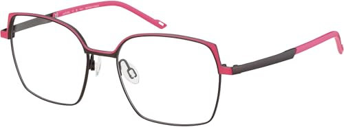AD LIB Brille mit Sehstärke in Braun für Damen optional mit Sonnenbrillentönung oder Blaulichtfilter, Quadratisch, gefertigt aus Titan, Modell: AB3603-53-BR (inklusive Brillenetui)