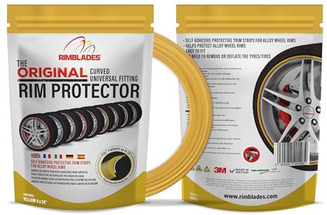 Aroba Rimblades Original GELB NEU 2024 universal FELGENSCHUTZ & STYLING Felgenschutzring Alu Felgen Ringe Felgenrandaufkleber Felgenstyling Felgenhornschutz Rim Protector Ringz
