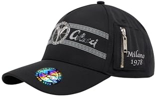 Carlo Colucci Unisex Basecap mit Metalllogo Druck
