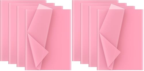 Découpage papier de soie 30 feuilles format 50x70cm Rose Clair (Lot de 2)