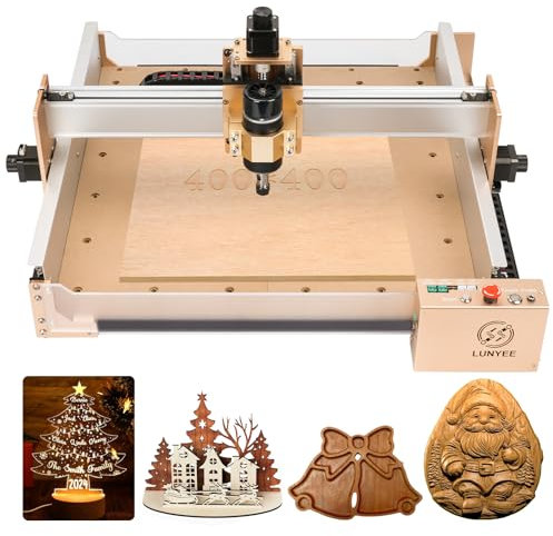 4040Pro Macchina CNC Router - Macchina di Incisione del Legno ad Alta Precisione, Facile da Assemblare, Mini CNC per Lavorazioni Metalliche, Compatibile con grbl Software e Grande Area di Lavoro 3