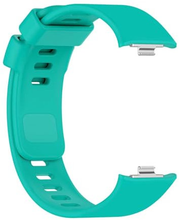 OcioDual Correa Reloj Inteligente Compatible con Xiaomi Smart Band 8 Pro, Redmi Watch 4, Pulsera Inteligente de Silicona, Resistente al Sudor, Enganche Metálico, Turquesa, Correas Reloj