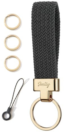 SENLLY Porte-Clés de Voiture Lanière, Universel Cordon pour Clé Fob Élastique