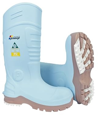LASTING PINNIP Rubber Boots For Women - Steel Toe Waterproof Mud Rain Hunting Boots Garden Farm Insulated Work Boots Slip Puncture Resistant