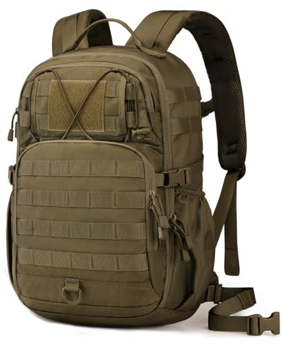 HALOVIE Mochila Táctica Militar 30L, Ultraligera Mochila de Trekking Multibolsillos Molle Mochila para Viajes Excursiones Camping Pesca