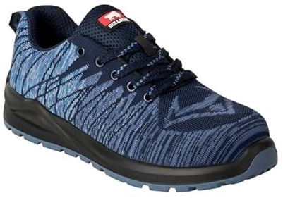Bullstar Sicherheitsschuh WORXTAR S1P (Farbe taubenblau/marine, Größe 38, Unisex, mit Stahlkappe, atmungsaktiv, rutschhemmend, Schutzschuhe, Arbeitsschuhe) 2658-0-2707-38