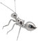 ERINGOGO Metall -Vintage -Ornamente Ameise Figur Desktop-Dekoration Ameise Skulptur Ameisenschmuck Wohnkultur Metallameise für zu Hause Ameisenstatue im Freien Silver