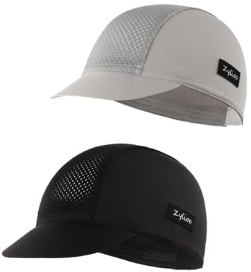 Zylioo XXL/XL/L/M/S Fahrradkappe Cycling Cap mit Visier Großen Kopf,UV Schutz Radmütze Fahrrad Mütze Sommer Sports Radfahren, Klettern, Angeln