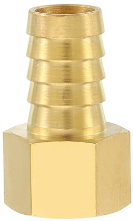 Kozelo Brass Hose Barb Fittings 12mmHose Barb to 20mm G Female | Adapter Connector for Home Machines, Massage Bathtubs, and Irrigation Systems