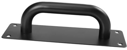 HONITANO Tirador para Adecuado Resistente Rebabas sin Pasamanos de Fuerte Puerta de Acero Inoxidable Negro Puertas Comerciales