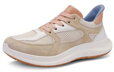 ARA Damen Sneaker Motion Beach,Cream,Weiss,APRICOT Gr. 38