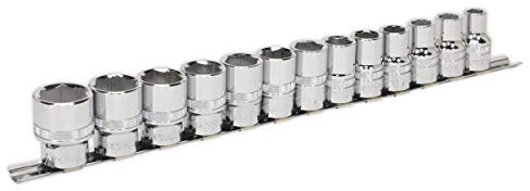 Sealey AK2742 Socket Set 13 Piece 1/2in Sq Drive Lock-On 6pt Metric
