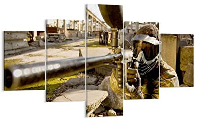ARTTOR Bilder auf Leinwand 125x70cm Wandbild Menschen Militär - 0140