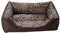 LvRao Haustier Haus, Katzenbett, Haustierbett, Rechteckig Atmungsaktiv Hundekissen, Hundebett, Hundekorb Katzen (Leopard, 45 * 37 * 12CM)