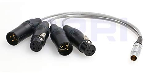 DRRI 10-Pin auf XLR 3-Pin Atomos Breakout Audiokabel für Shogun Monitor Recorder