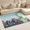 Mnsruu Vintage New York City Liberty Area Teppich Teppiche rutschfeste Bodenmatte Fußmatte Wohnzimmer Schlafzimmer 50 x 80 cm