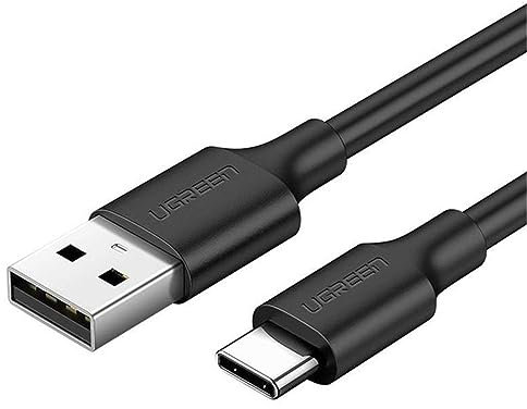 UGREEN US287-60118 - Cable USB-A 2.0 a USB-C chapado en níquel, 2 m, color negro