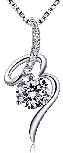 Jewlldeen Ketten Damen Halskette 925 Silber für Frauen Schmuck 18'' Kettenlänge für Mutter/Freundin/Frau