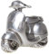 Spardose Sparbüchse Motorroller Roller Vespa Dekoobjekt Figur Skulptur Statue aus Polyresin