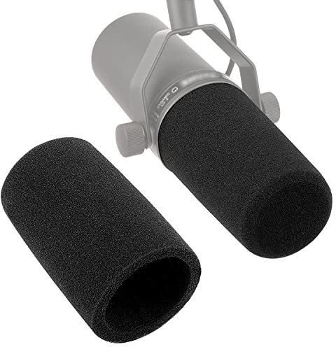 SM7B Filtre anti-pop – Housse de protection contre le vent compatible avec microphone dynamique vocal Shure SM7B avec suppression du bruit Noir WIBOND