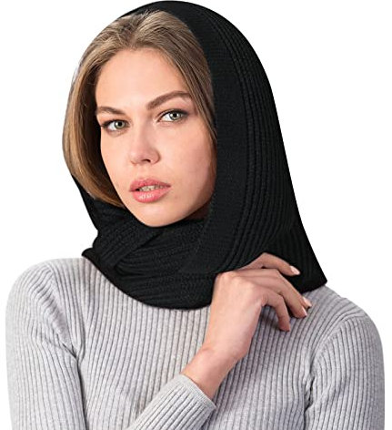 TAGVO Balaclava Hut für Männer und Frauen, Balaclava Winter Nackenwärmer Winddicht, Winter Soft Pullover Knit Infinity Schal, Beanie Hoodie Schal, Universal Alltagskleidung und Outdoor-Sportartikel