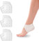 Newpop 3 Paire Protege Talon Silicone, Ajustables Respirant Coussinets de Talon Protection, Hydratante Protège Talons en Gel, pour Soulager la Douleur, Fasciite Plantaire, Tendinite, Épine Calcanéenne