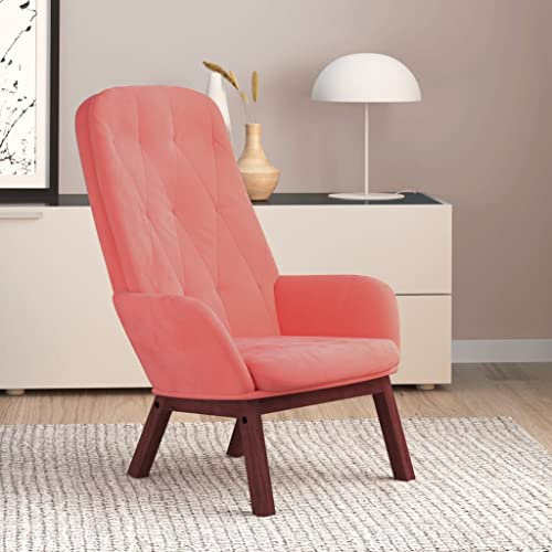 ZQQLVOO Relaxsessel Rosa Samt, Loungesessel, Fernsehsessel Relaxsessel, Schreibtischstuhl, Stuhl für Schlafzimmer, Wohnzimmer, Arbeitszimmer, Büro