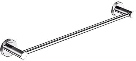 Einzelne Handtuchstange, Edelstahl-Handtuchhalter, Wandmontage, einzelne Stange, lang, 90 cm, 100 cm, 110 cm, 120 cm, Handtuchhalter, poliertes Silber-Finish (Size : 120cm)