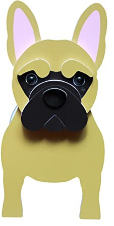 Vrogadso Französische Bulldogge Pflanzgefäß Hund Pflanzgefäße für Indoor Outdoor Pflanzen Bulldogge Blumentopf Französische Bulldogge Sukkulenten Pflanzgefäß Vase-Gelb Groß
