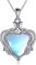 YAFEINI Collana con albero della vita, con pietra di luna, in argento Sterling 925, con albero della vita, idea regalo per donne, ragazze, mamma, Argento sterling, Pietra di luna