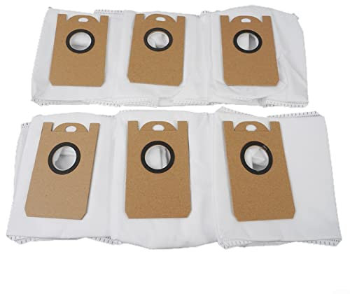 6 Pack Reusable Dust Bag for Laresar L6 Pro and Ultenic T10 Robot Vacuum Cleaners - Vacuum Replacement Parts