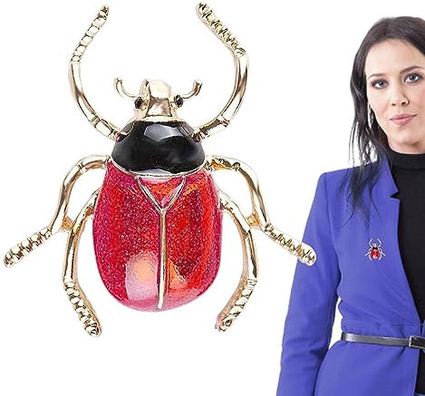 Vintage-Brosche – Käfer-Brosche für Kleidung, einzigartige Broschen für Frauen, Kristall-Strass-Tier-Anstecknadel für tägliche Dekoration Phasz, 1, 1 Stück