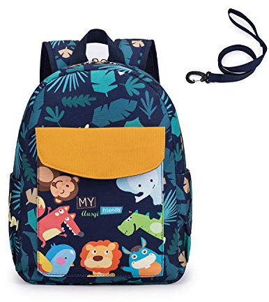 willikiva Rucksack Kinderrucksäcke für Mädchen und Jungen Kleinkinderrucksack Wasserdichter Vorschul-Sicherheitsgurt Leine(Hübsch)