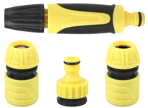 lvzhen Set of 4 Hose Connector Set | 2in1 Threaded Tap Connector Hose Waterstop Connector Hose End Quick Connector Hose Nozzle