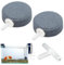 KARELLS Diffuseur de Pierre d'air Profond, 2 Pièces Pierres À Air Rondes, Diffuseur d'OxygèNe Rond, Aquarium Bulleur de Disque, Barboteur pour Aquariums, Pierre pour Bulles d'air Aquarium（4cm）