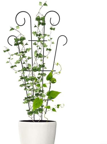 URPIZY Treillis de jardin pour plantes grimpantes en plein air, piquets d'escalade, cadre de support de jardin, treillis d'escalade, support de fleurs, cage pour grimper, vigne, rose, hauteur : 40 cm