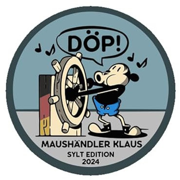 Matrose Maushändler Klaus-Sylt ED Aufkleber 4,5 cm