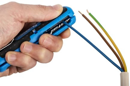 PROFESIONELLER Universal Abisolierwerkzeug, Kabel-abisolierer 8-13mm, Entmanteler, Abisolierer 10-20AWG, SAT/RG6 & RG59, Elektriker Werkzeug Kabelentmanteler, Entmantelungswerkzeug (Abisolierwerkzeug)