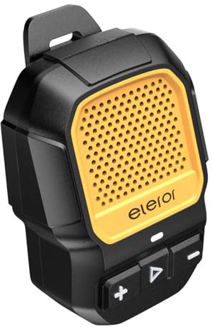 eleror A20i Mini Bluetooth Portable Speaker, Wearable Wireless Speaker Hands Free Calls Music With Magnetic Clip-On, Waterproof and Dustproof for Work and Outdoor Use