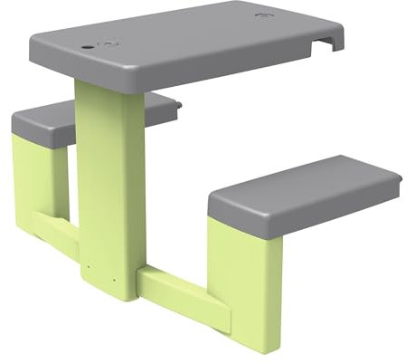 Smoby Life - Table Pique Nique - 2 Bancs - Compatible avec de Nombreuses Maisons - Matière Recyclée - A Partir de 2 Ans - Fabrication Française