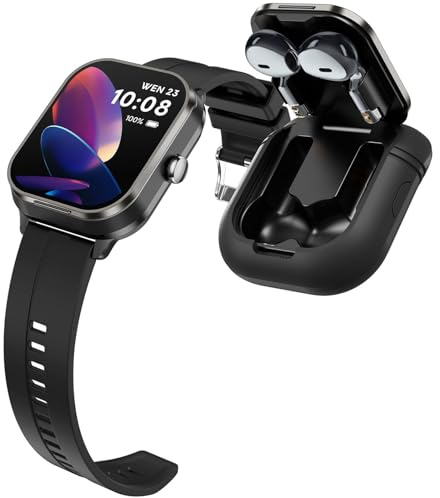 Smart Watch da donna, smartwatch da uomo, orologio fitness 2 in 1, smartwatch NFC, fitness tracker, Bluetooth, chiamata, monitoraggio della salute, cardiofrequenzimetro, monitoraggio del sonno
