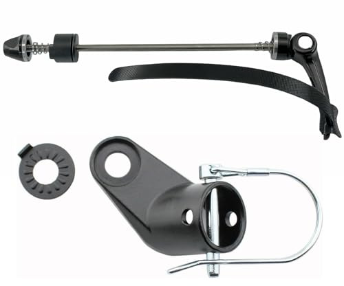 Bike Trailer Coupler Hitch and Extra Long Skewer Kit Titanium Alloy QR Axle (Coupler and Skewer kit)