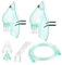 NHQZ 2 Set Ampolla aerosol universale,Kit ricambi per aerosol per adulti + kit aerosol bambini composti da maschera, ampolla, fascia elastica, tubo per inalazione,filtro ed accessori per nebulizzatore