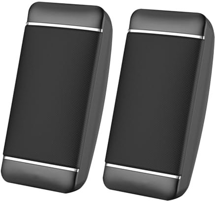 NUOBESTY Usb Desktop Speakers for Computer and Laptop Compact Multimedia Sound System Bass Plug and Play Black