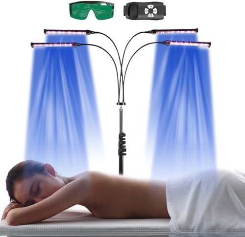 Bräunungslicht Solarium für Zuhause Bräunungslampe Tageslicht für Gesicht und Körper Tanning Lamp mit 38-160cm Verstellbar Ständer