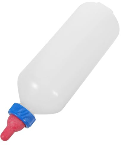 ibasenice Large Capacity Lamb Feeding Bottle with Nipple for Natural Drinking Easy to Clean Reusable Goat Milk Feeder for Goats and Lambs Farms and Pastures