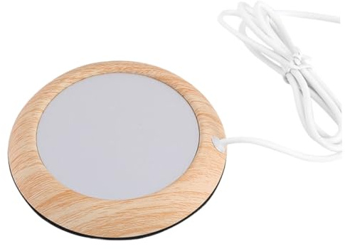 ULTECHNOVO USB-betriebener Tassenwärmer Untersetzer Elektrischer Becherwärmer für Büro Energiesparender Kaffeetassenwärmer mit Rutschfesten Filzgleitern